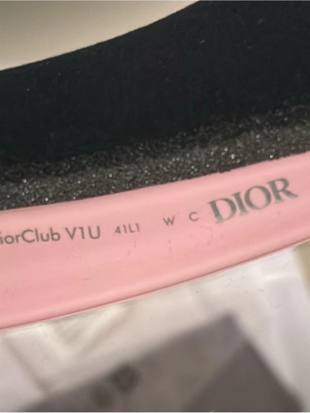 Dior Pink Shield Visor with Smoke Lens